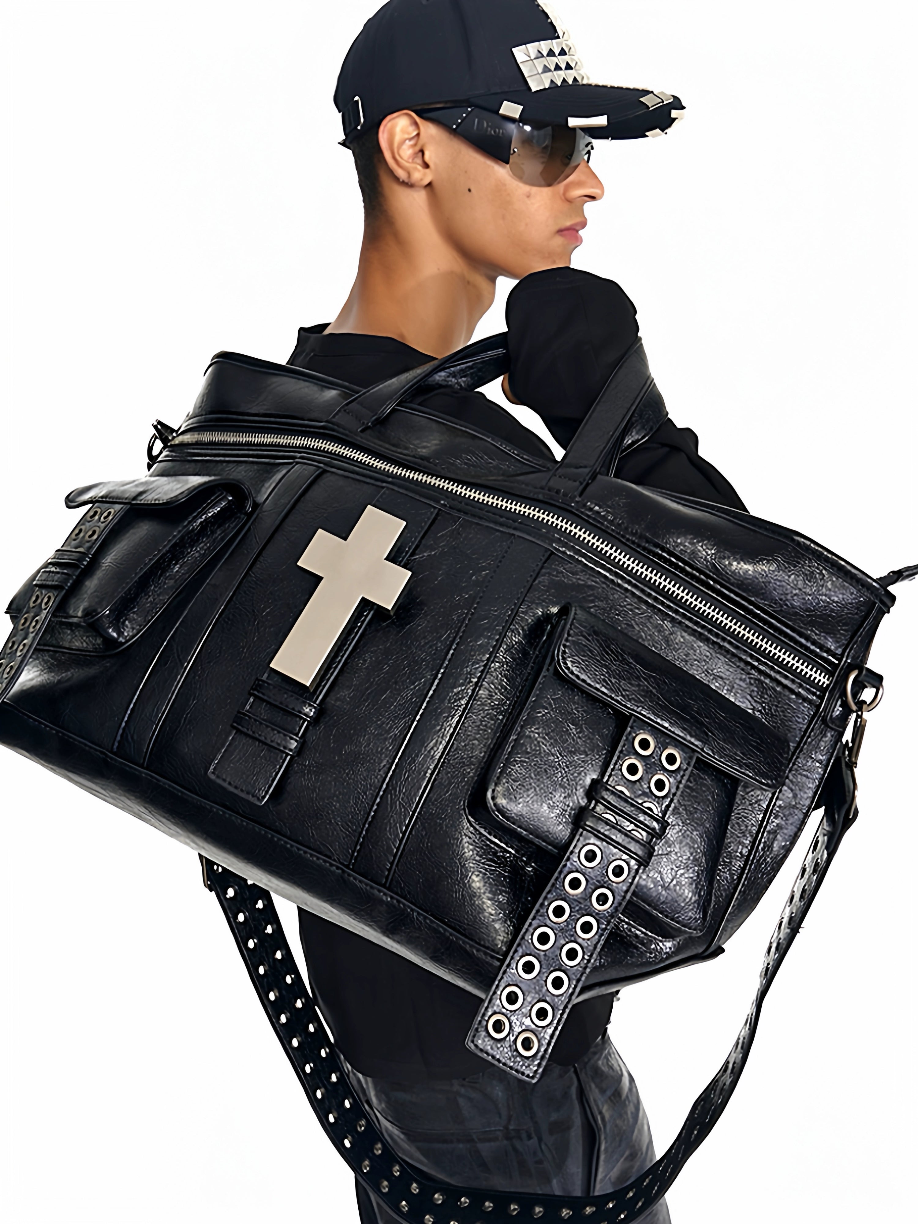 CROSS LEATHER TOTE