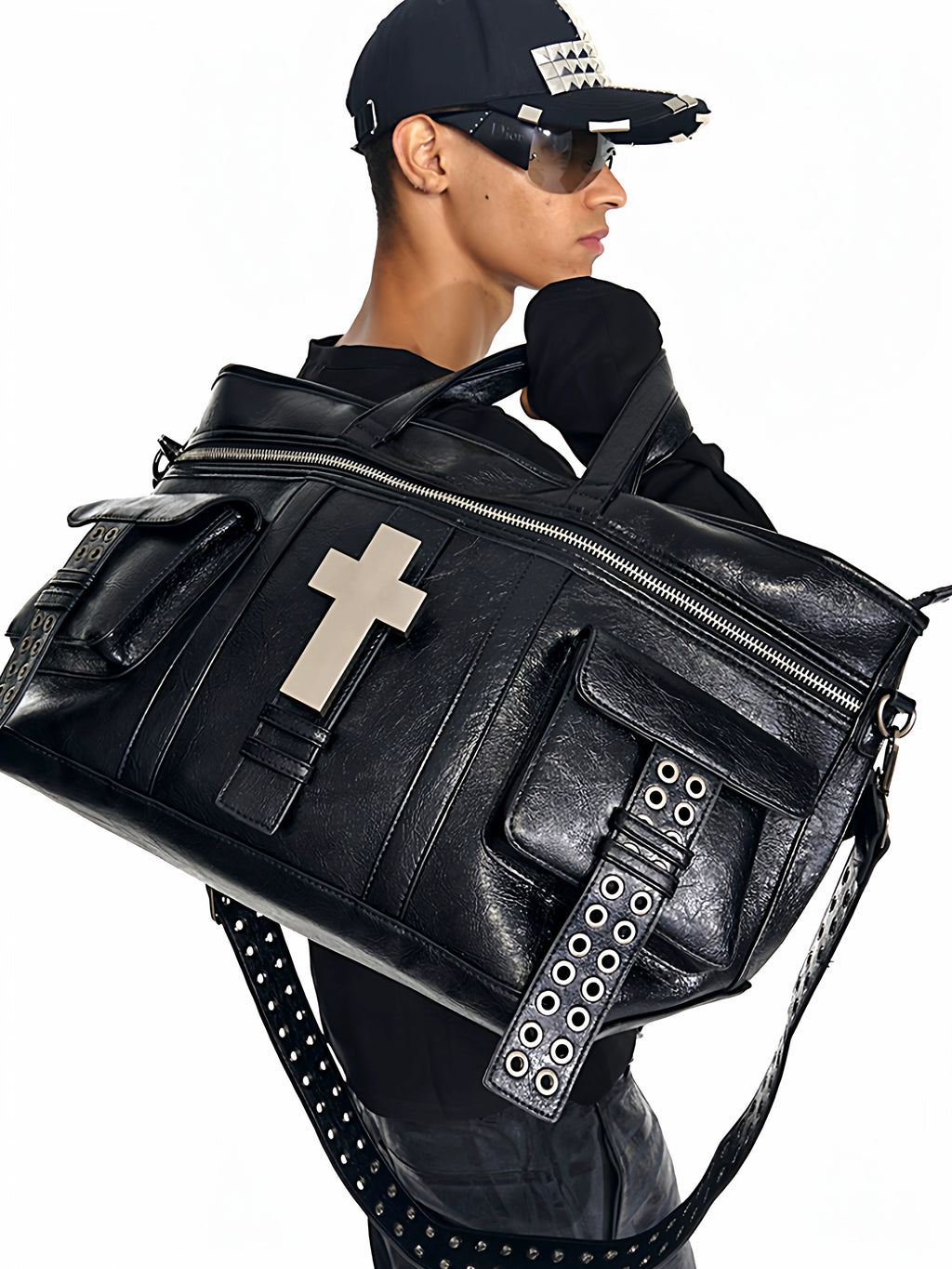 CROSS LEATHER TOTE