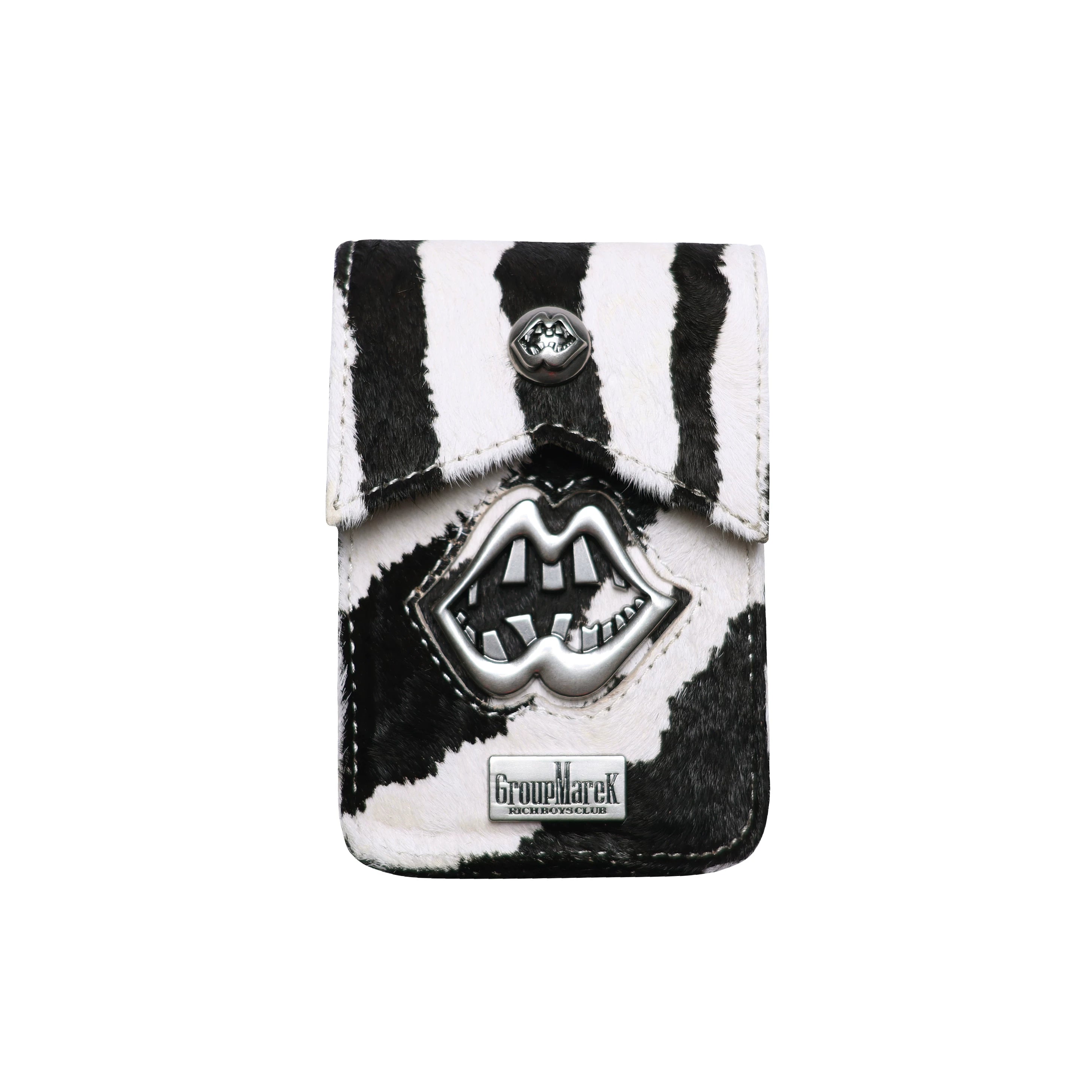 TWO-TONE LEATHER CIGARETTE POUCH