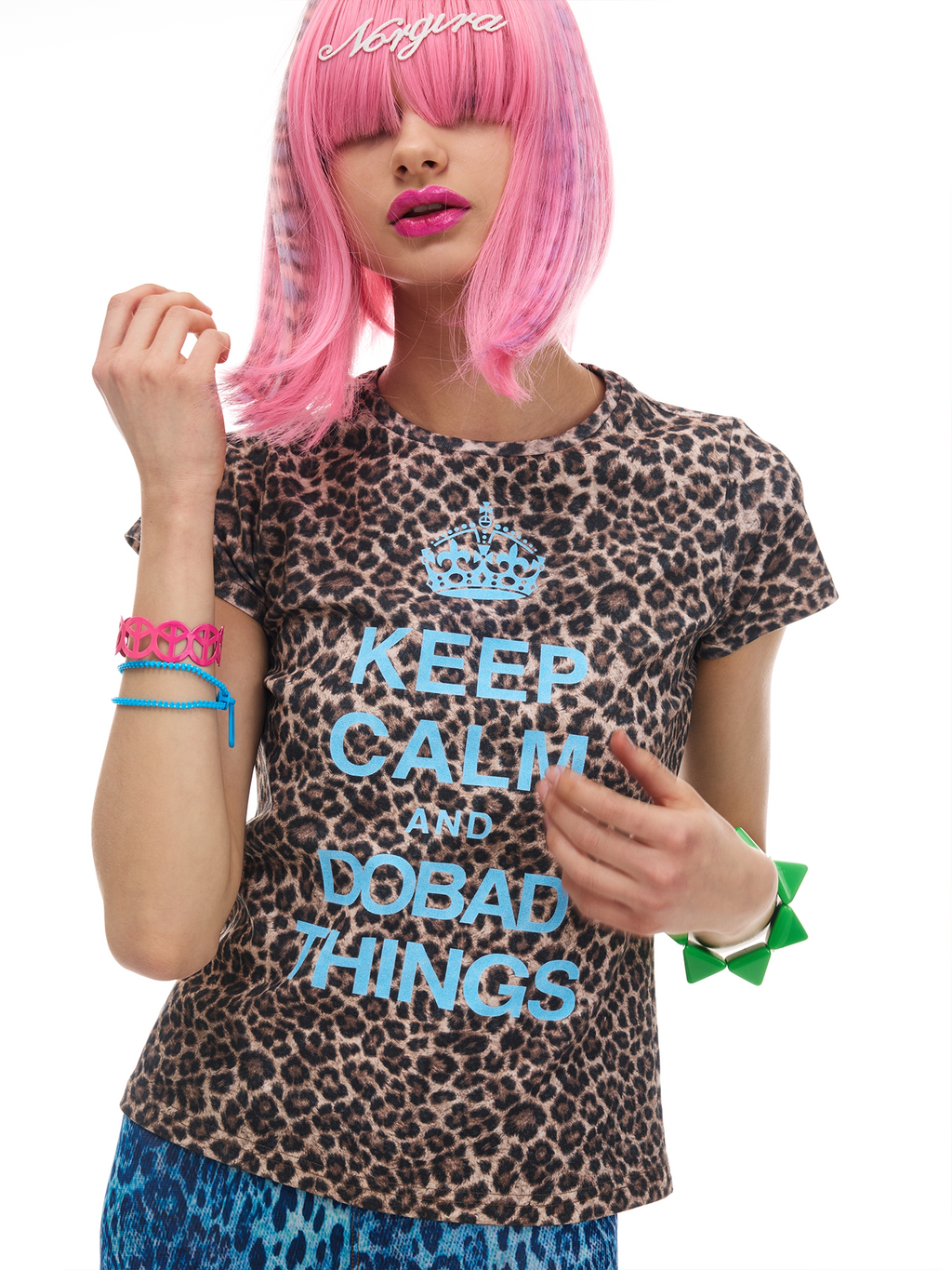 VINTAGE CROWN LEOPARD PRINT T-SHIRT