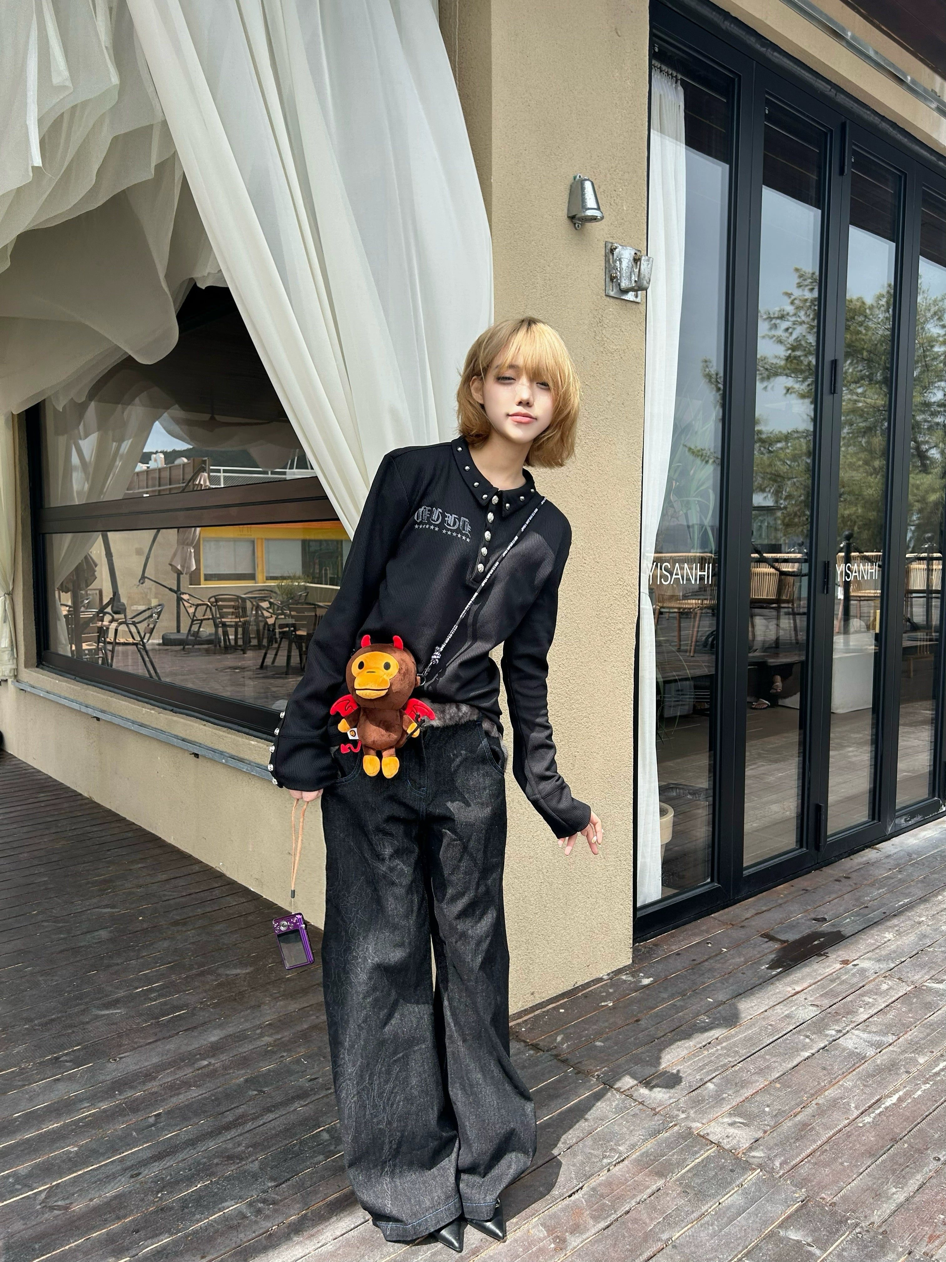 NICHE RIVETS HENLEY POLO