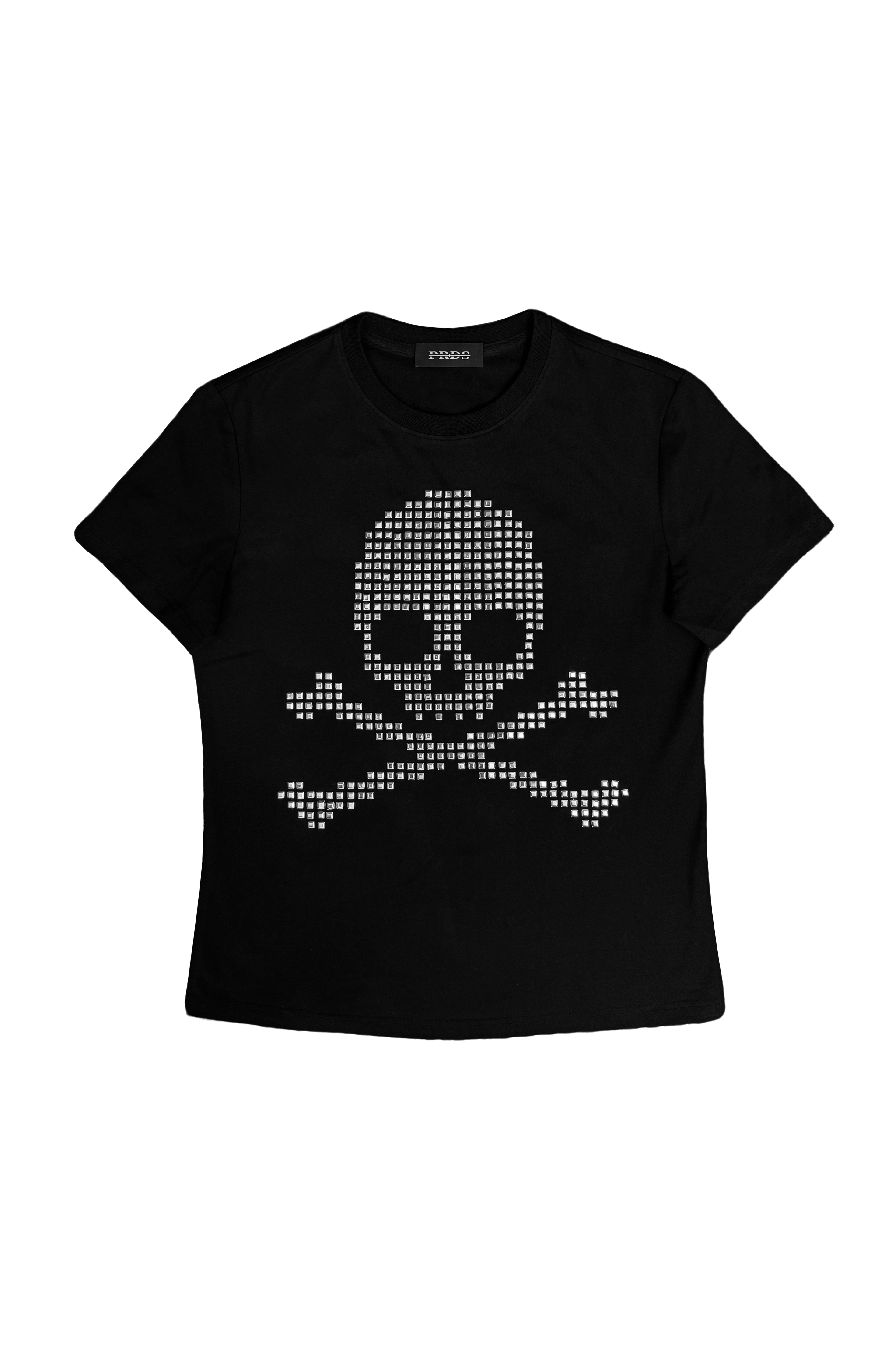 VINTAGE SKULL STUDDED T-SHIRT