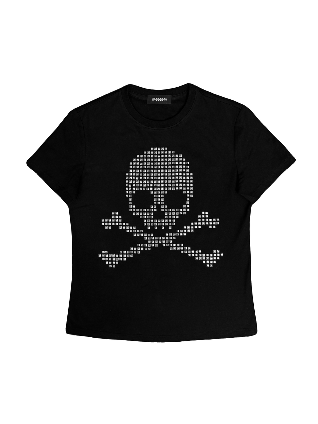 VINTAGE SKULL STUDDED T-SHIRT