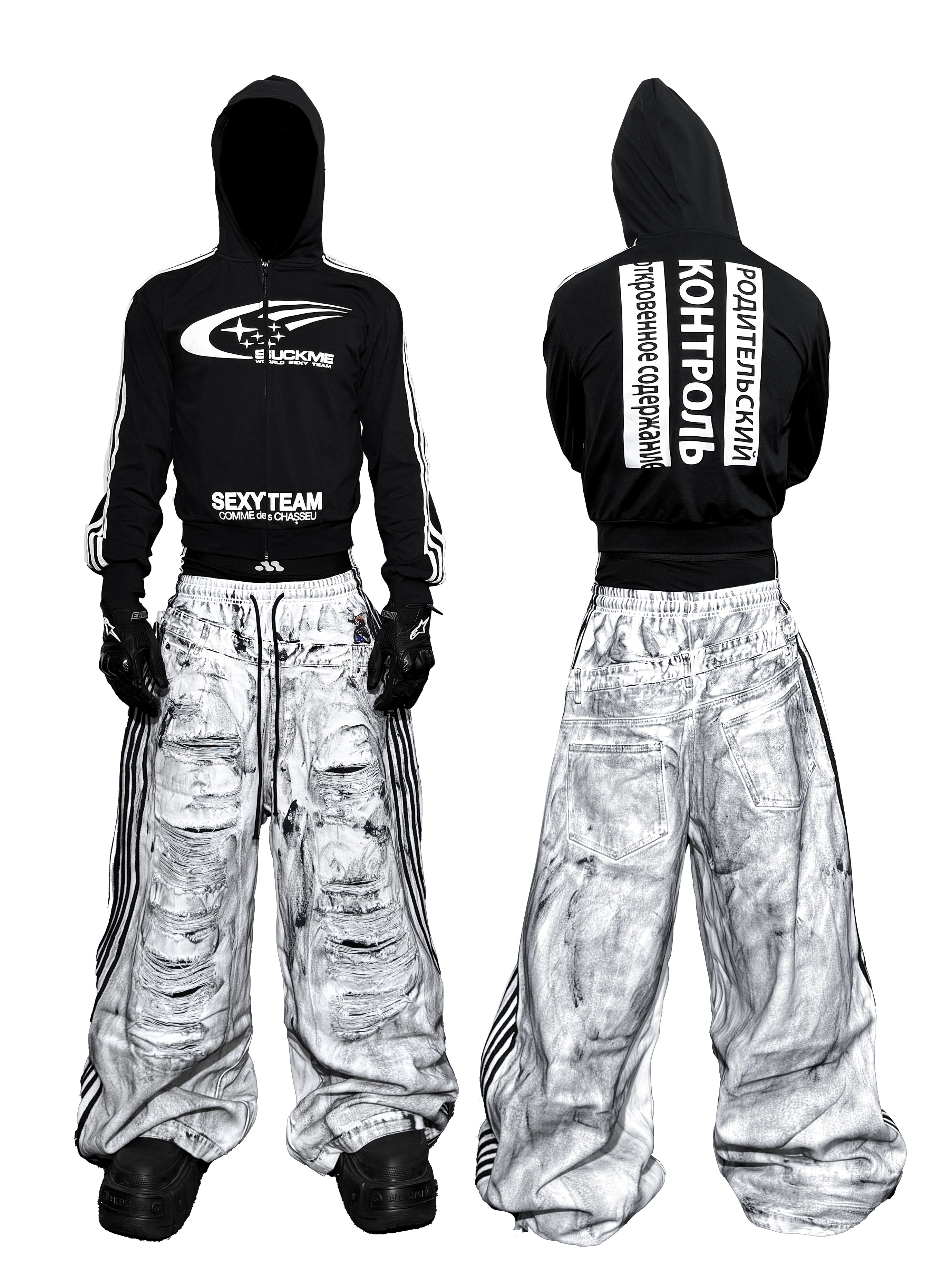IRIDESCENT CRASH PANTS