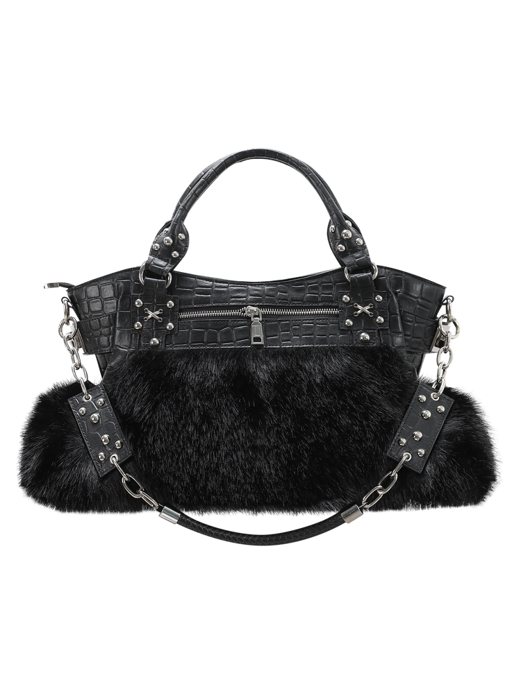 FAUX FUR BAG