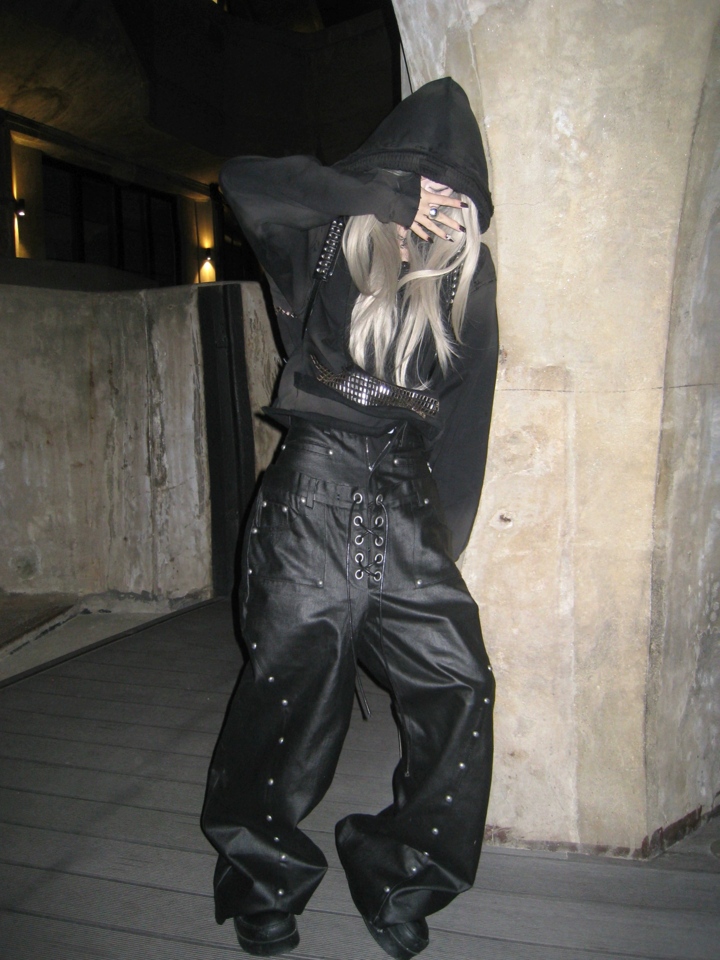 RHINESTONE DISTRESSED HOODIE