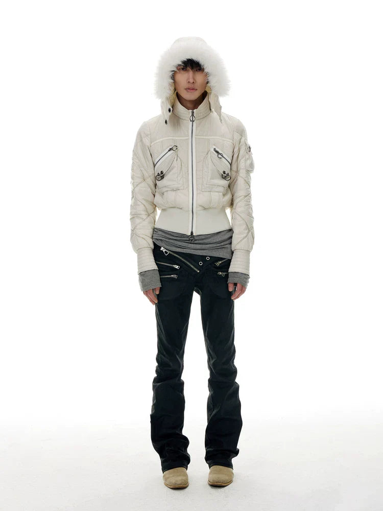 OXYGEN ZIPPERED COTTON JACKET