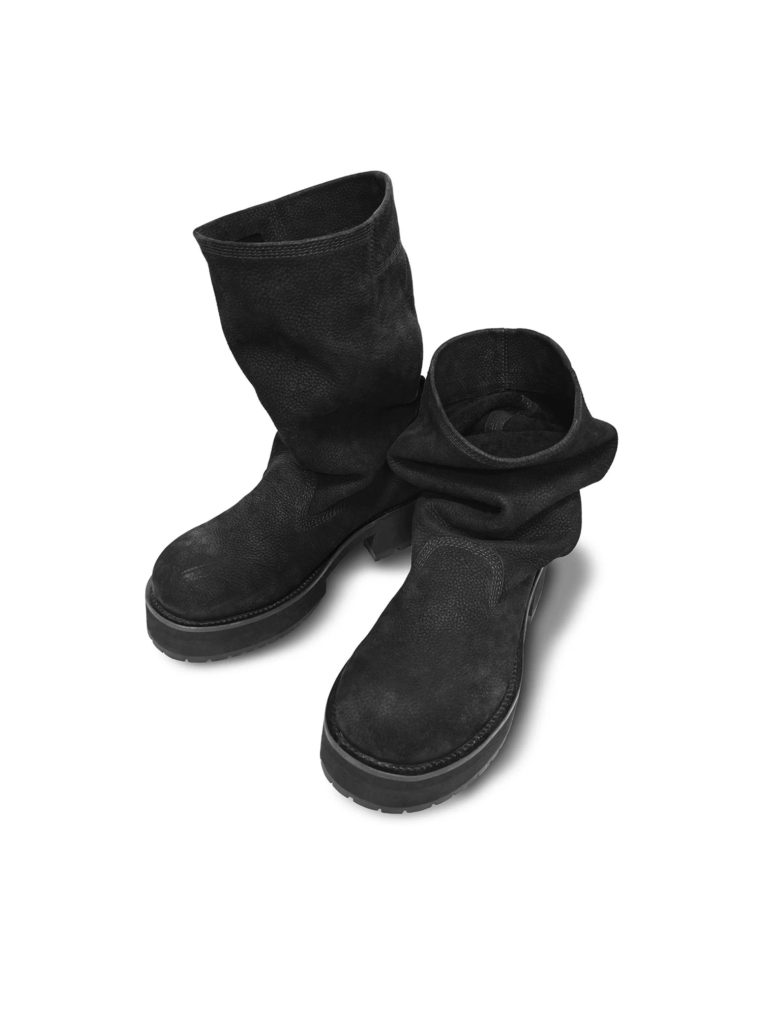 FROSTED COWHIDE MID-CALF WORK BOOTS