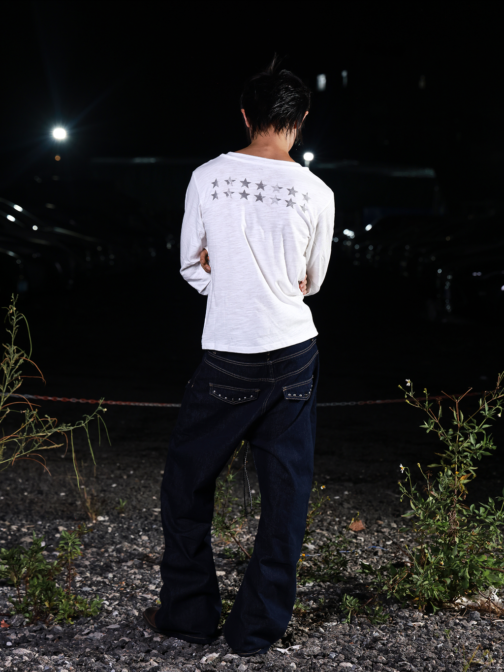 SKULL CROSSBONES PLEATED SHIRT