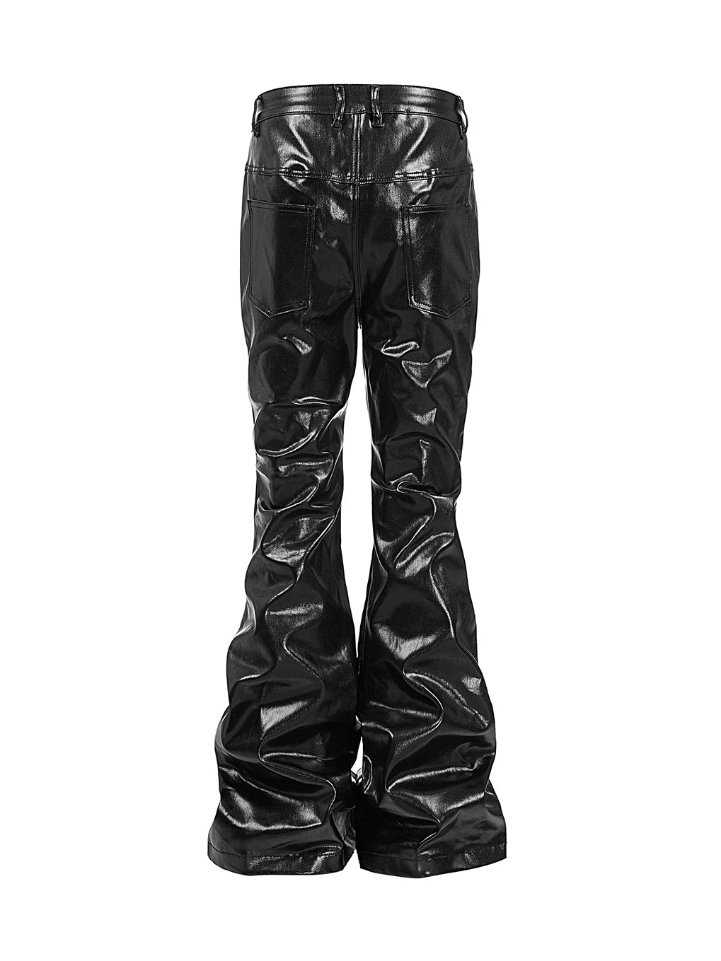 LIQUID METAL ZIPPER WAX PANTS