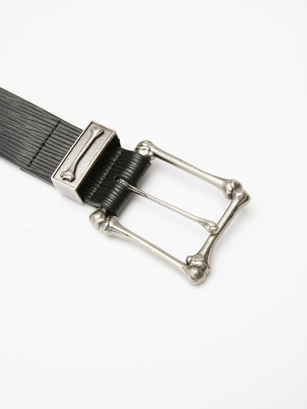TEXTURED LEATHER EMBOSSED BELT