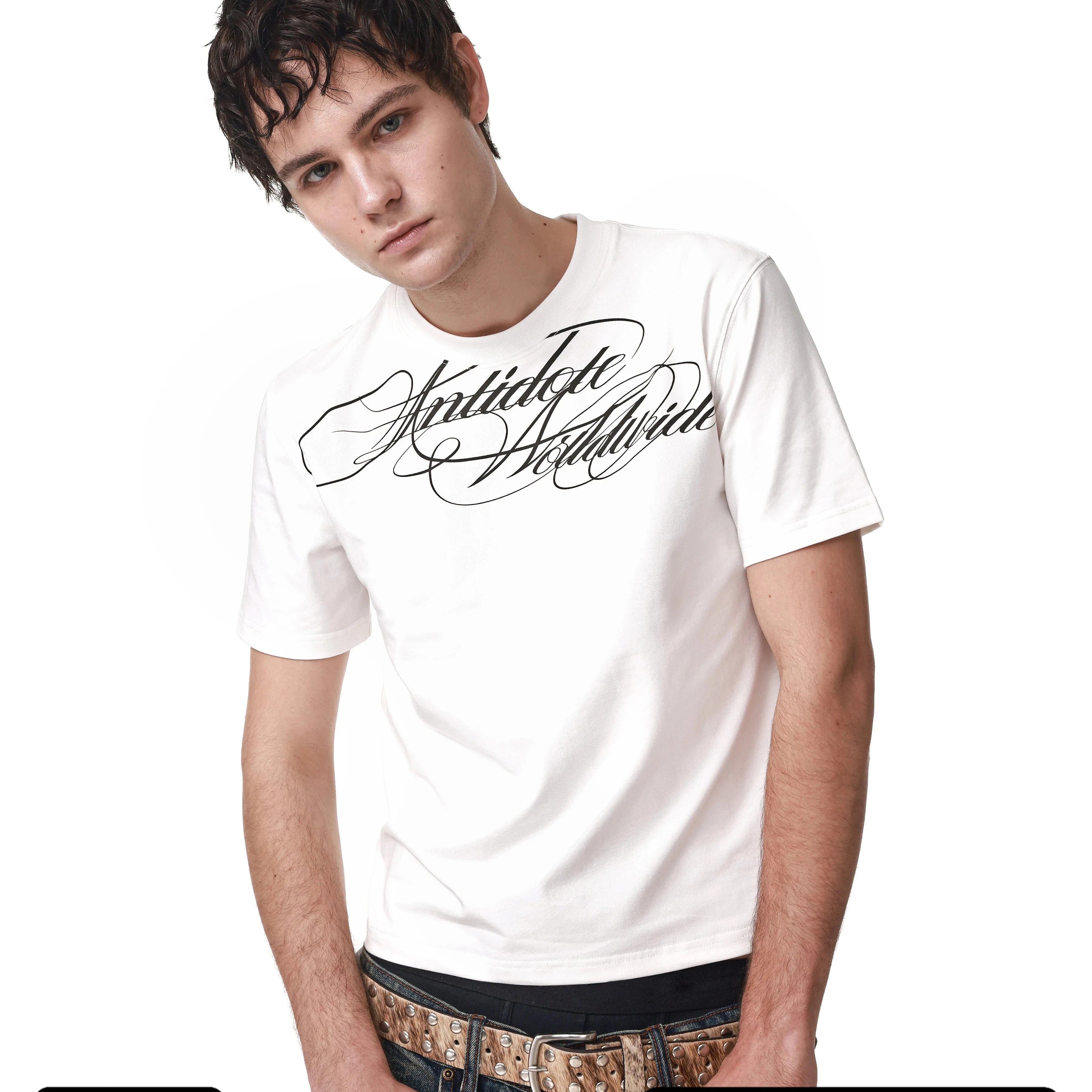 FLORAL LETTER PRINT T-SHIRT