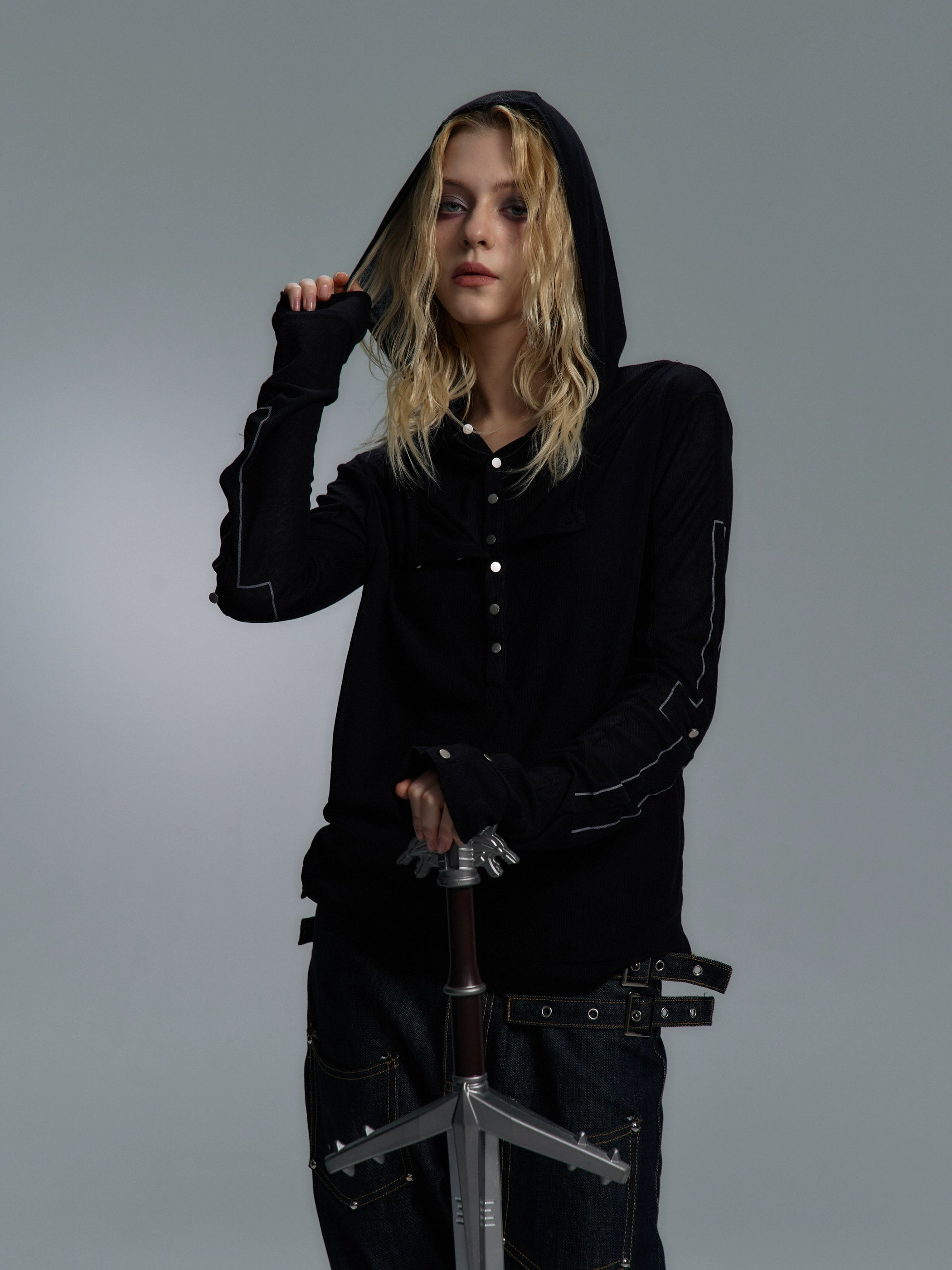 SLIM HOODED CASUAL TEE