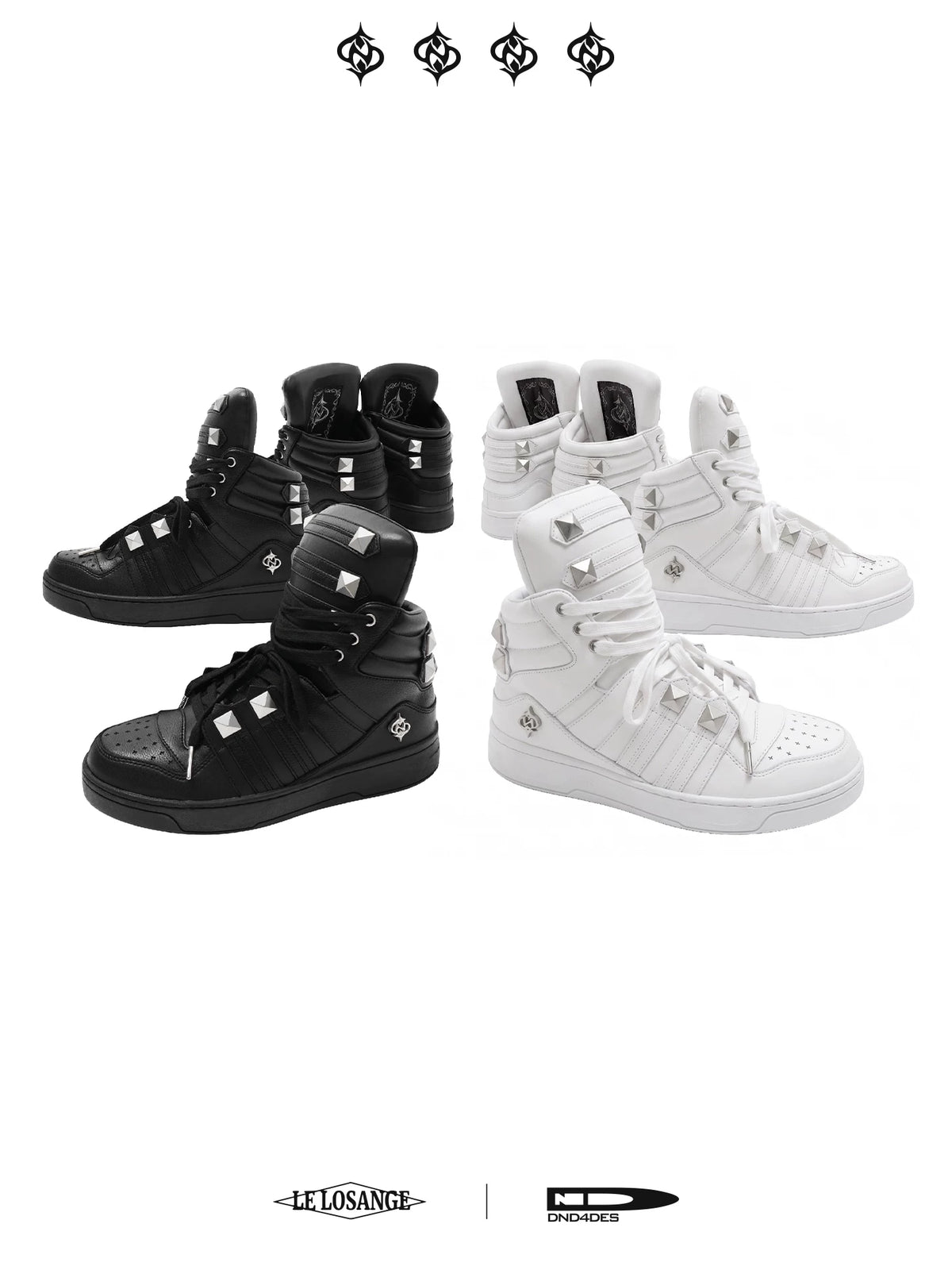 COURT-STYLE SNEAKERS WITH PEARL CLOSURE
