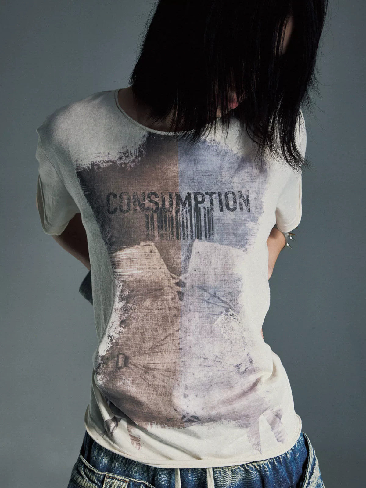 RESPECT PRINT DRAWSTRING TEE