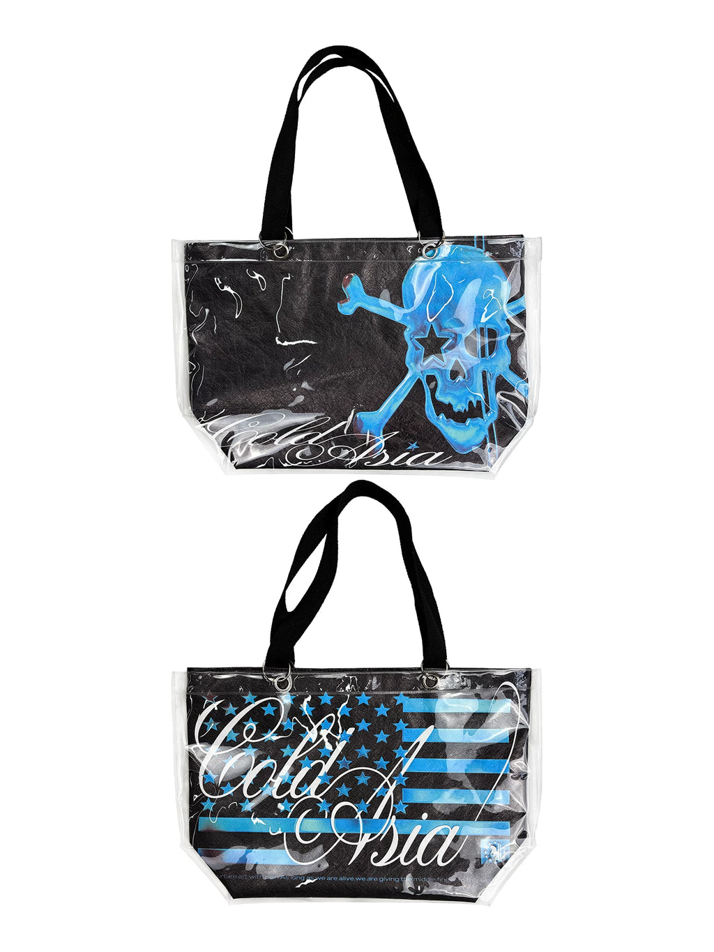 SKULL STAR FLAG TOTE BAG