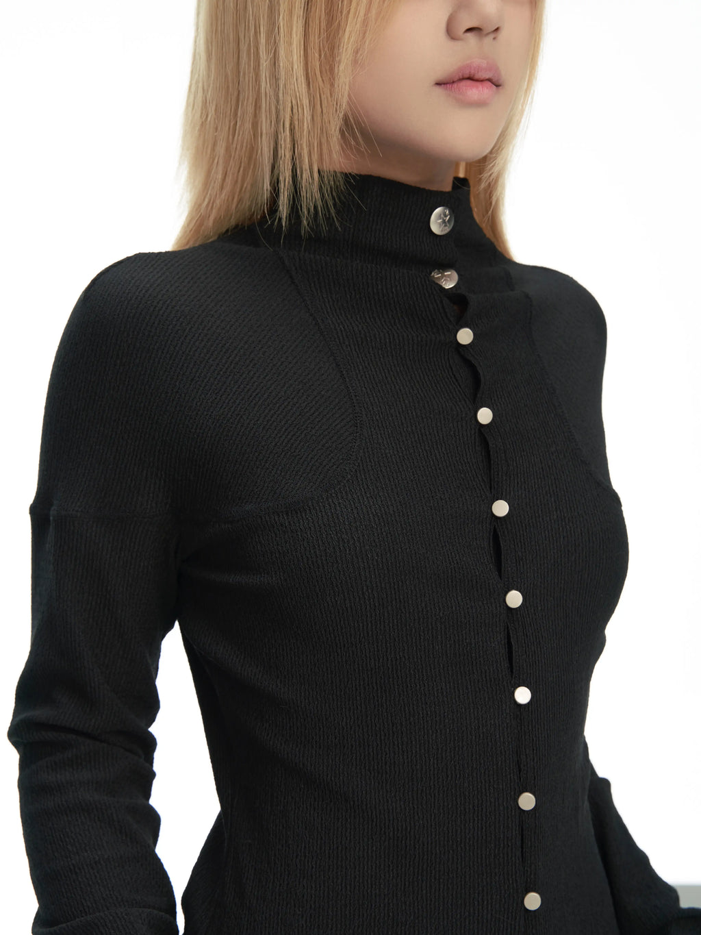 LIGHTWEIGHT PLEATED CARDIGAN TOP
