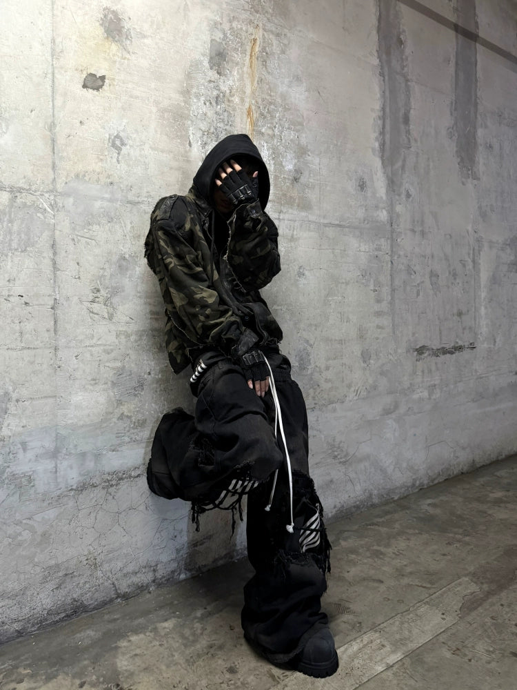 DOUBLE VOID DISTRESSED PANTS