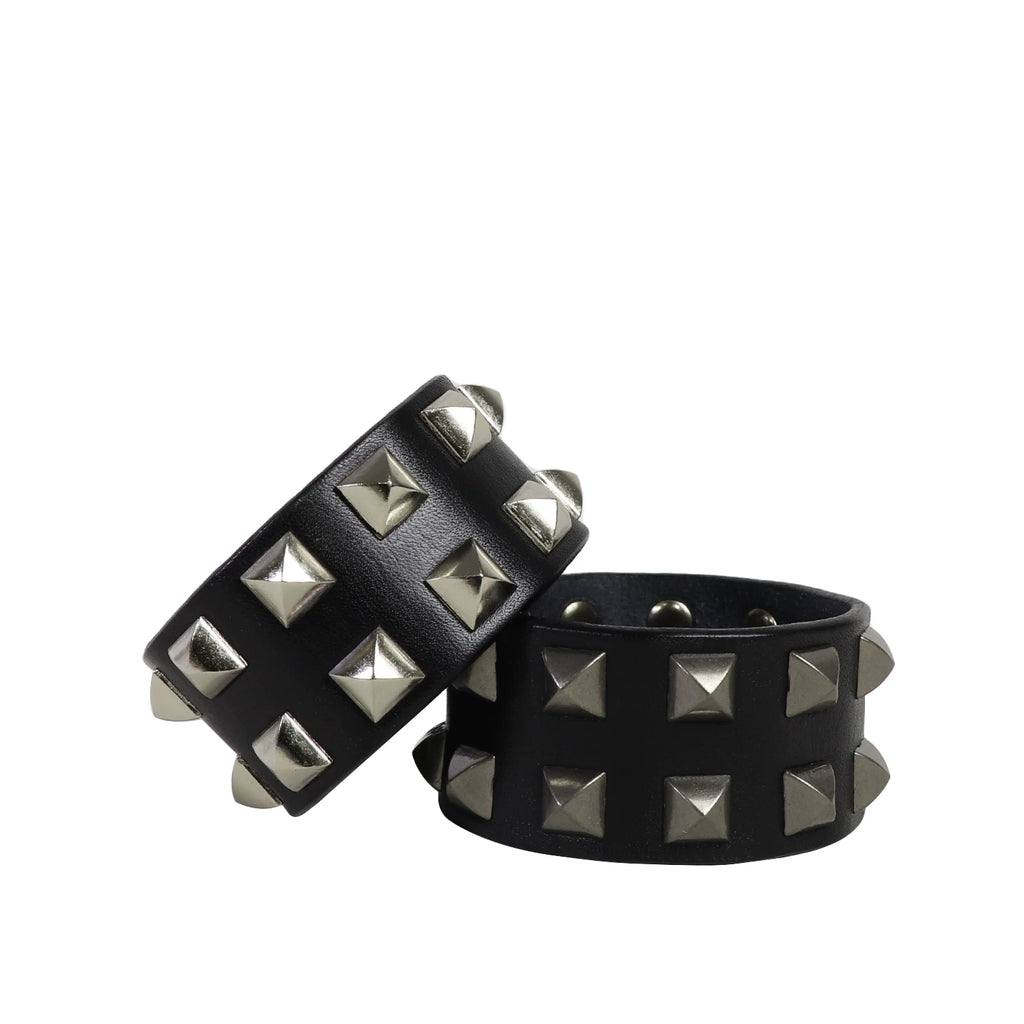 LEATHER PUNK BRACELET