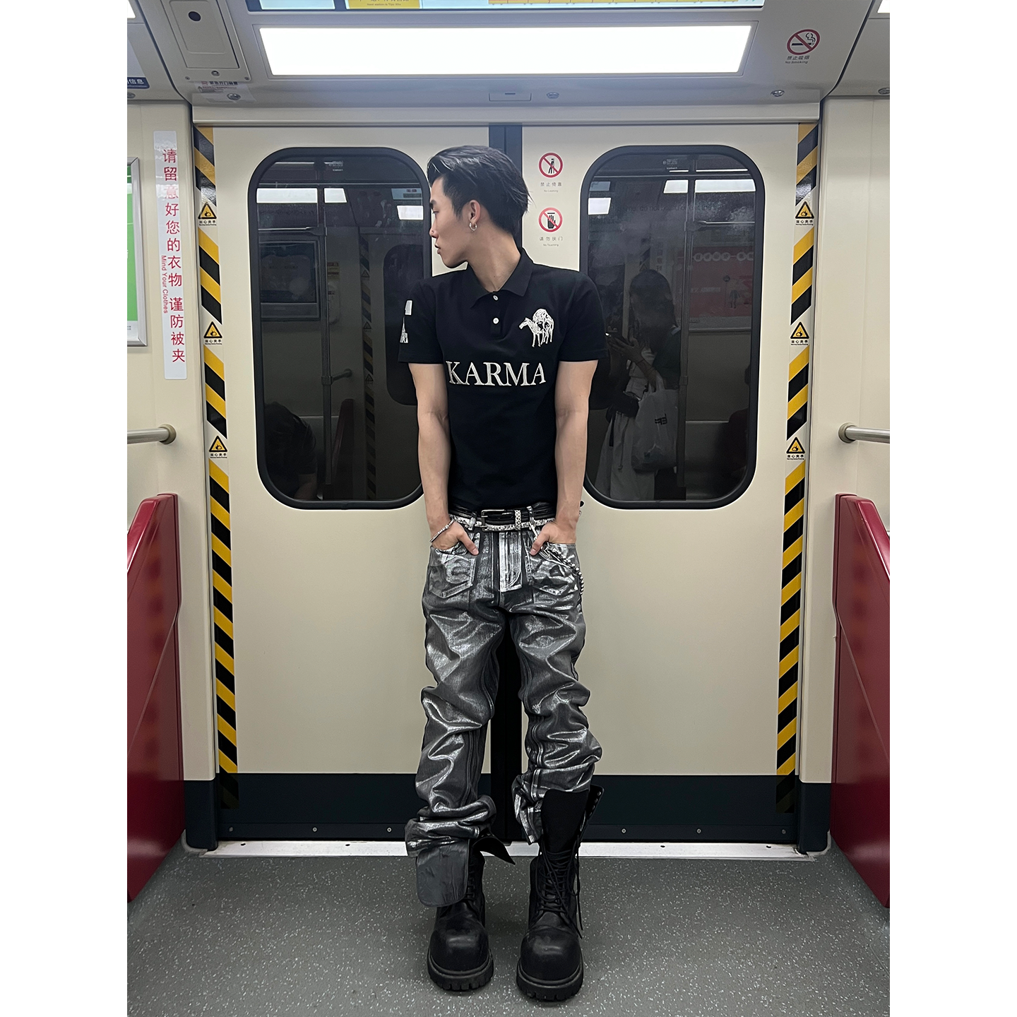 METAL ECHO TROUSERS