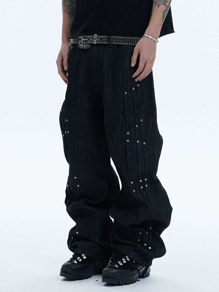 FOLDED DENIM PANTS