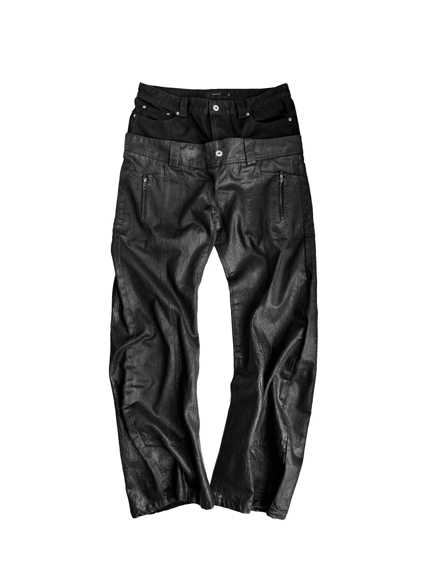 ARTISTIC CRACKED COTTON PANTS