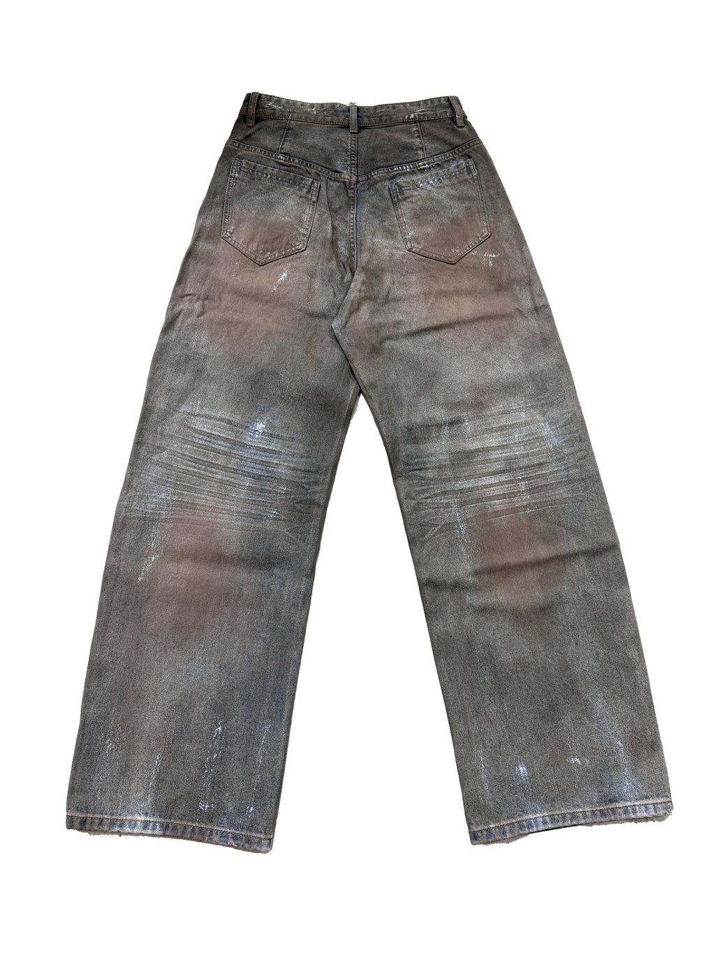 DISTRESSED BLUE BATIK JEANS