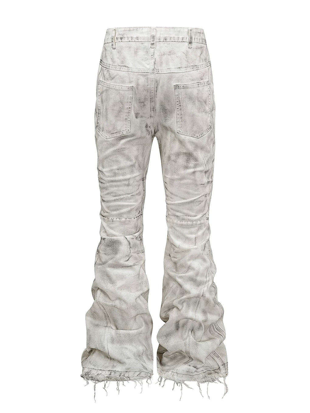 DISTRESSED WAXED MICRO JEANS