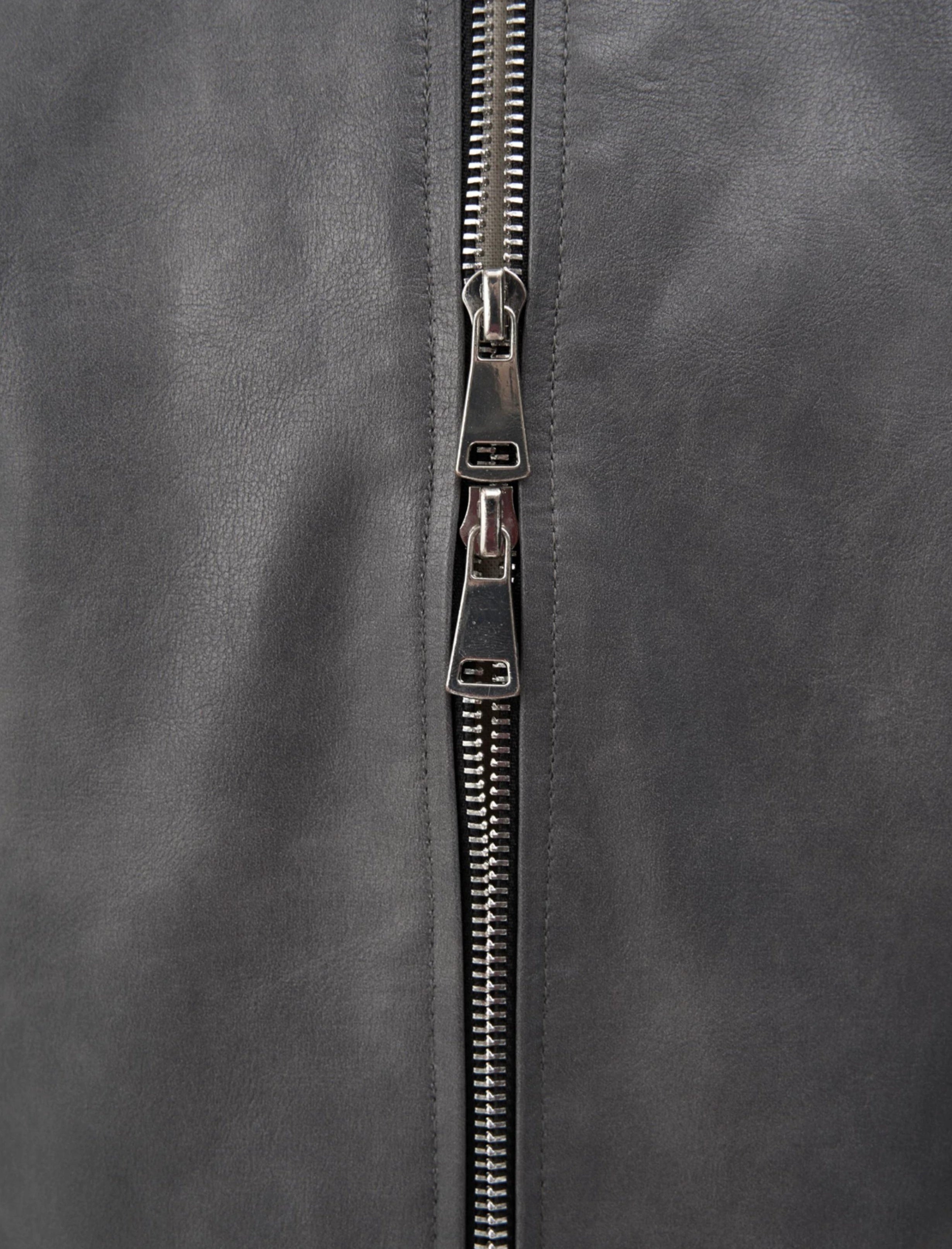 HIGH COLLAR BIKER JACKET