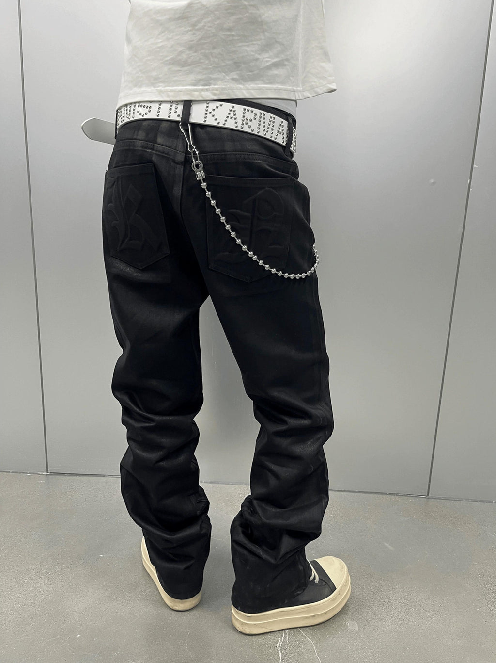 RETRO BRUSH WAX JEANS