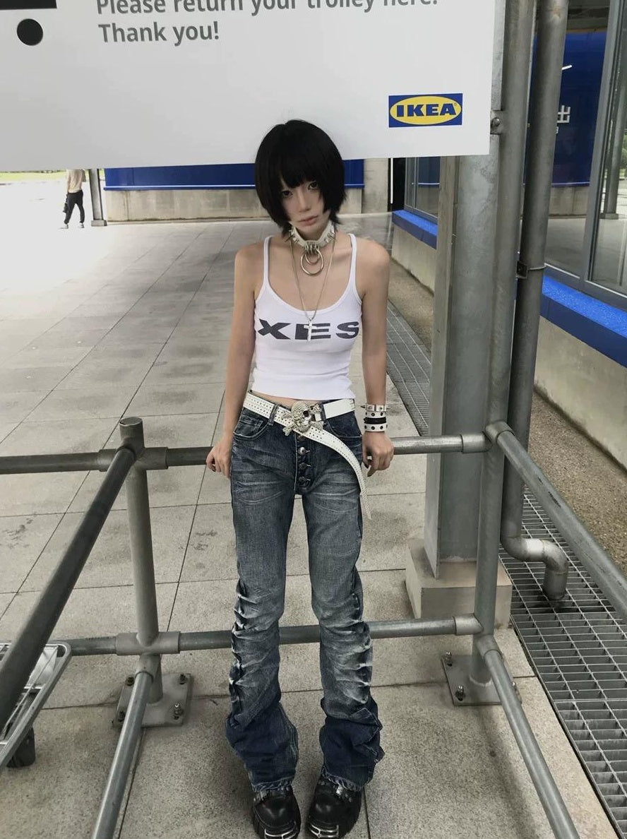 2000S STACKED JEANS