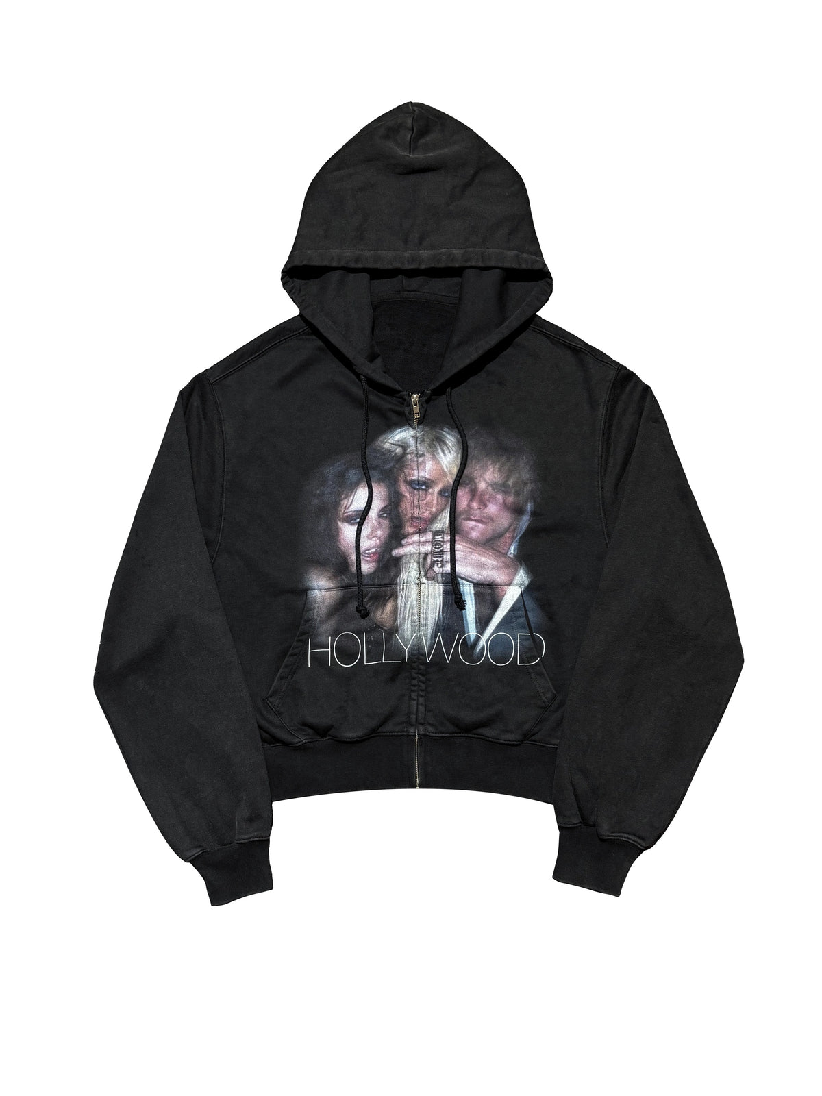 HOLLYWOOD GRAPHIC ZIP HOODIE 前面