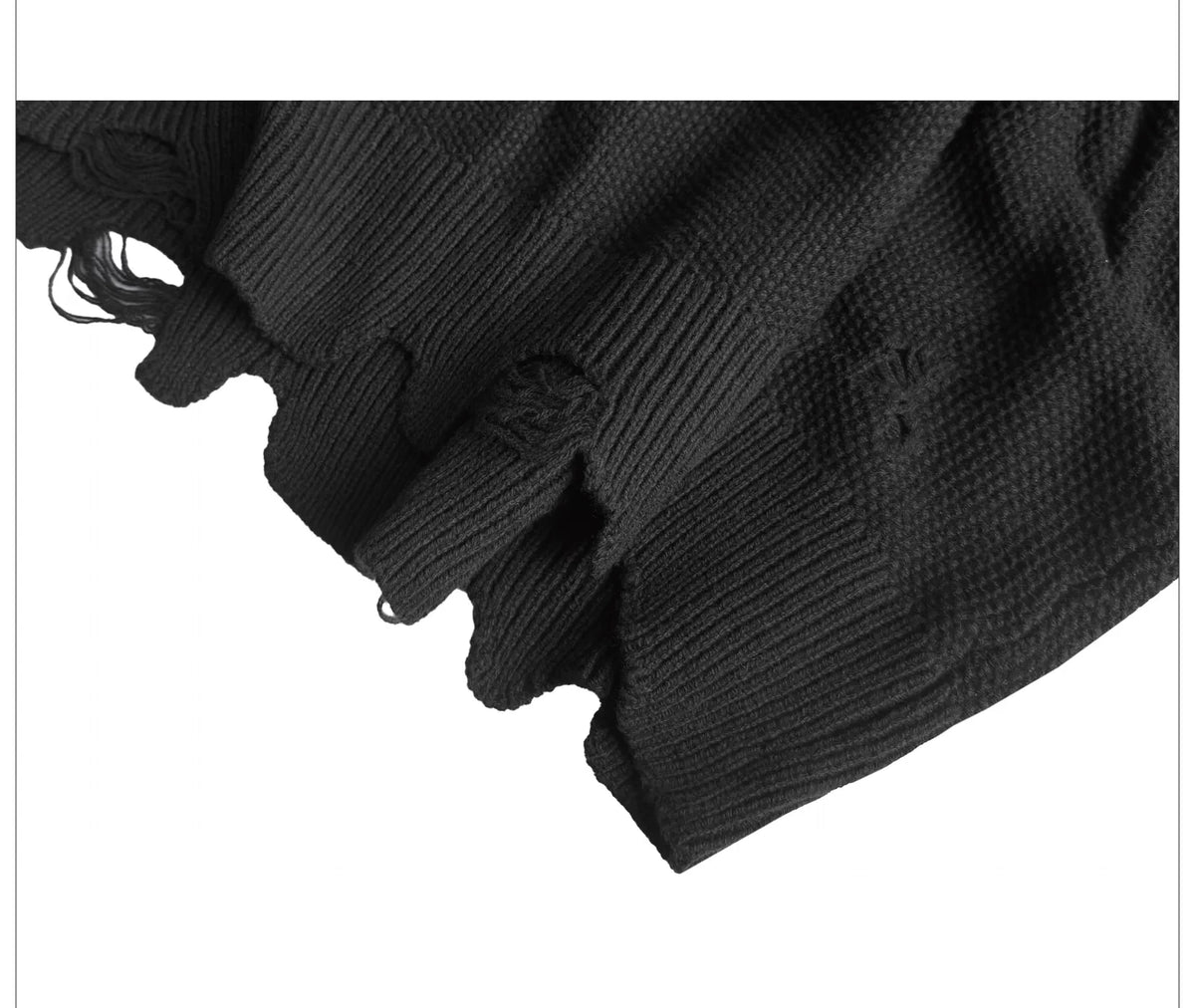 DISTRESSED CROSS KNIT SWEATER 商品写真 5