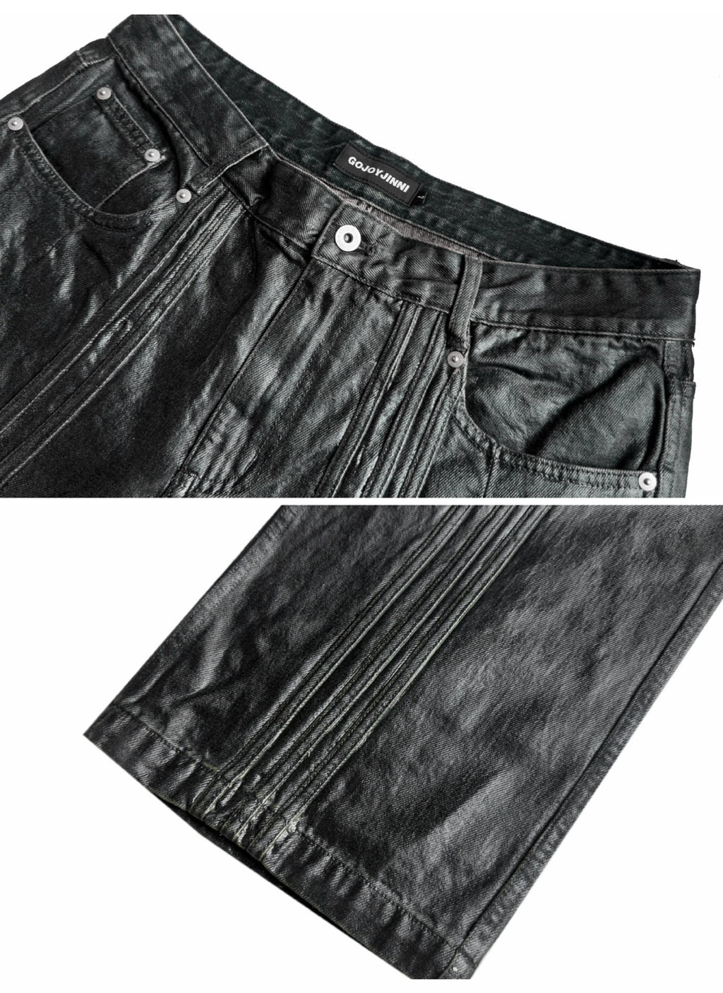 COATED PANEL STRAIGHT JEANS 商品写真 3