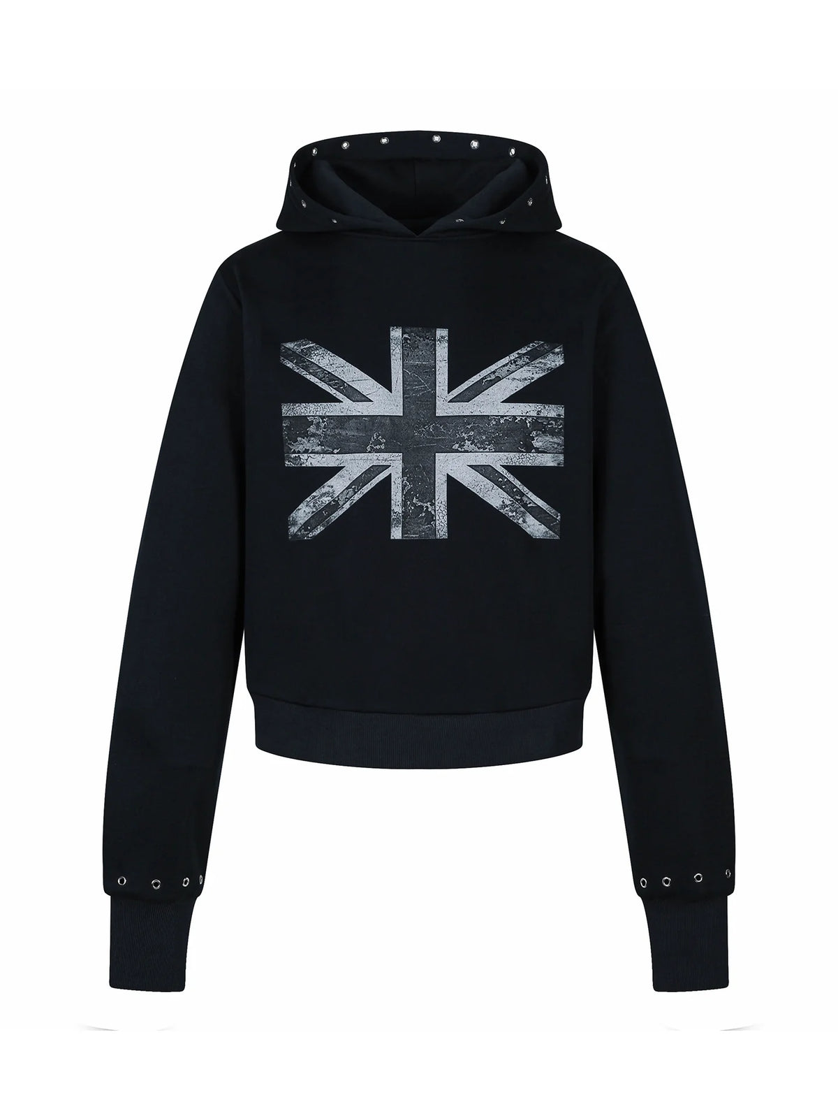 UNION JACK STUDDED HOODIE 前面