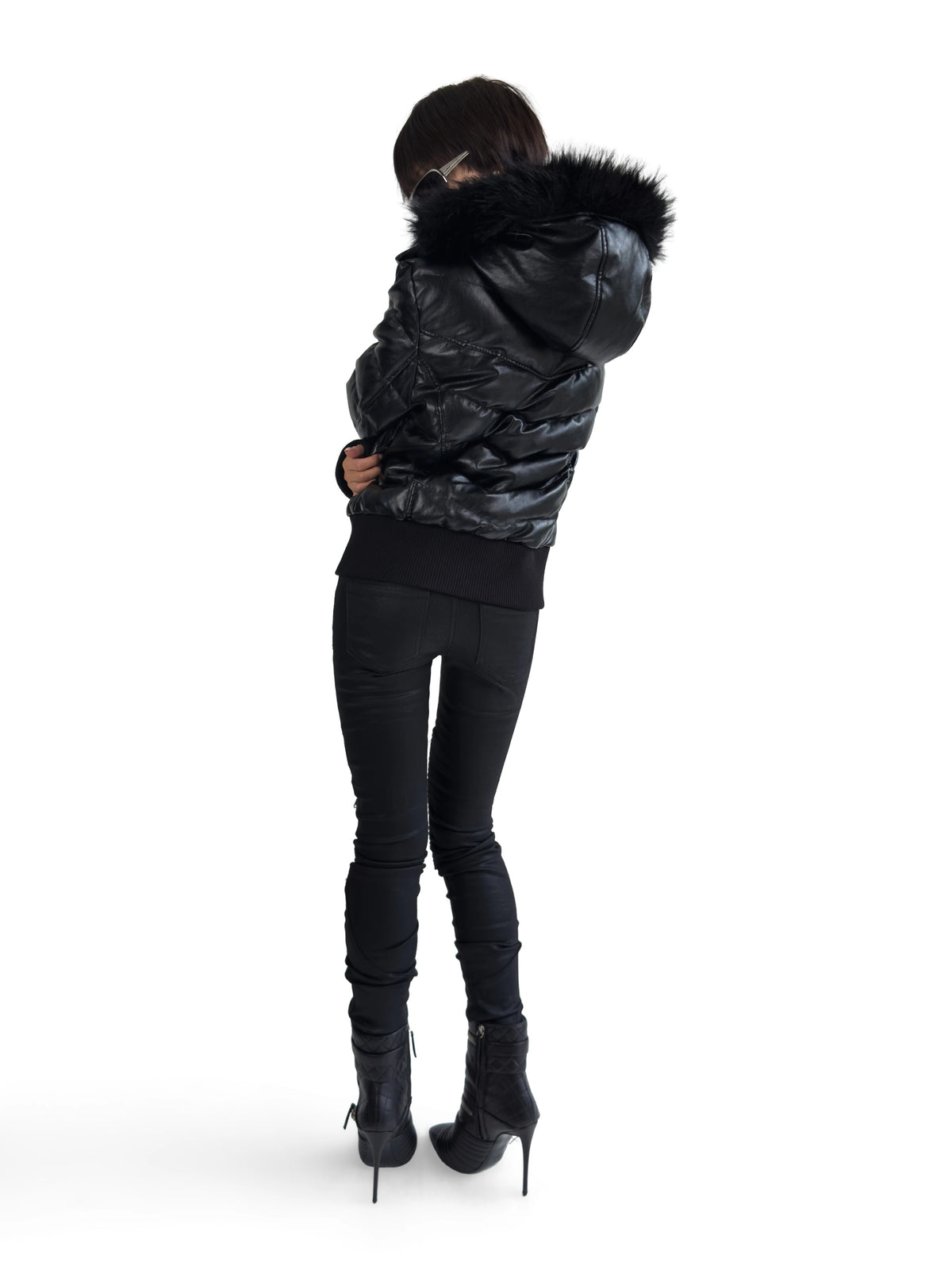 FUR TRIM PANEL PUFFER JACKET 商品写真 3