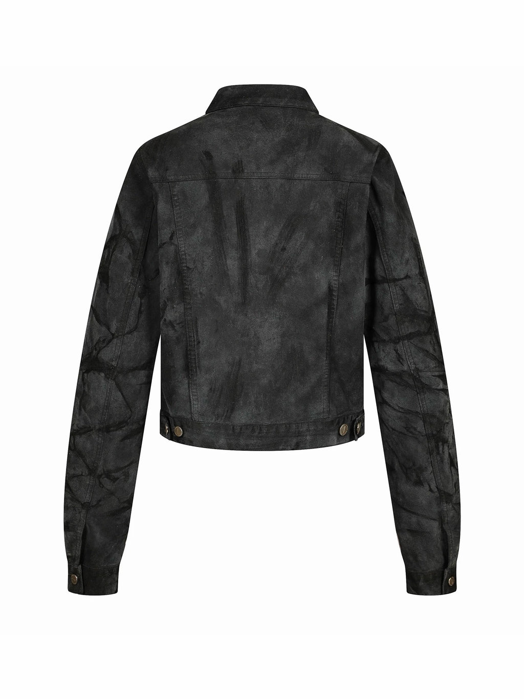 DISTRESSED SUEDE EFFECT CROPPED JACKET 商品写真 2