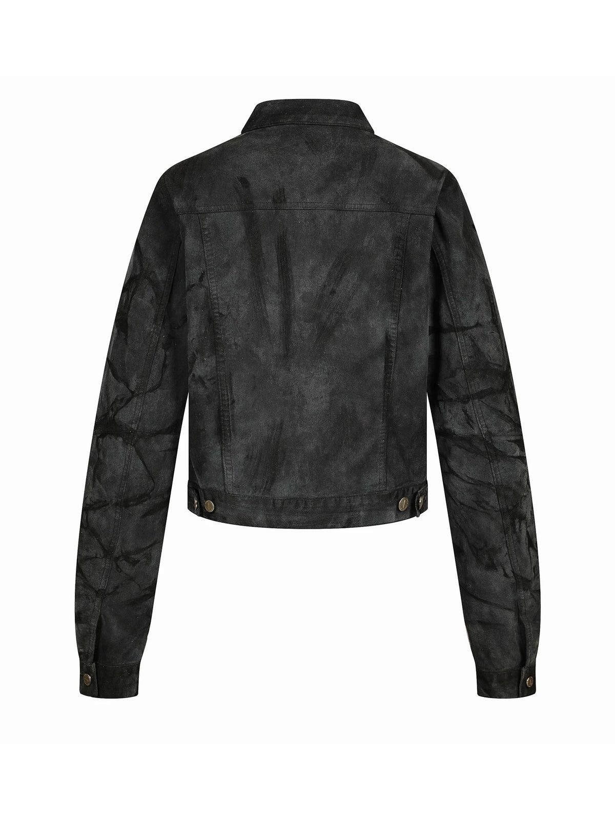 DISTRESSED SUEDE EFFECT CROPPED JACKET 商品写真 2