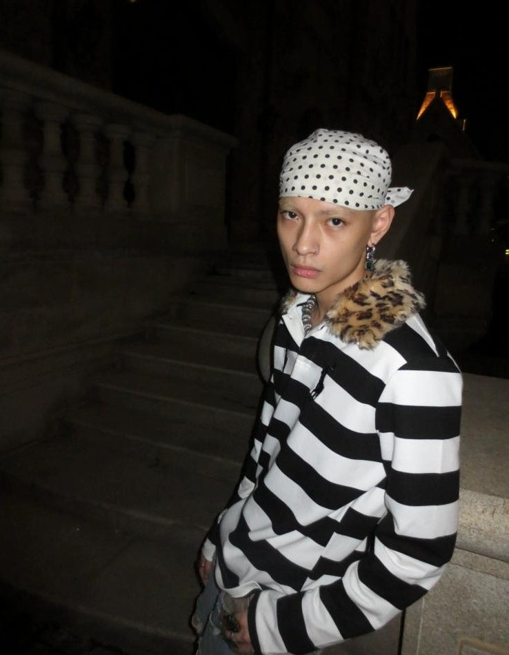 LEOPARD COLLAR POLO