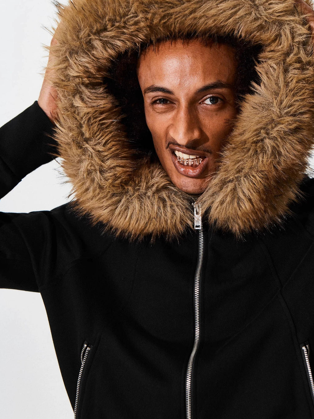 FUR COLLAR HOODE