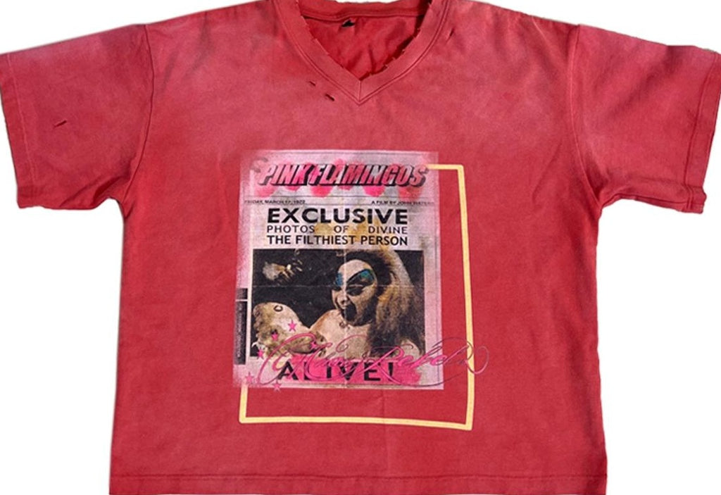 DISTRESSED BOXY TEE