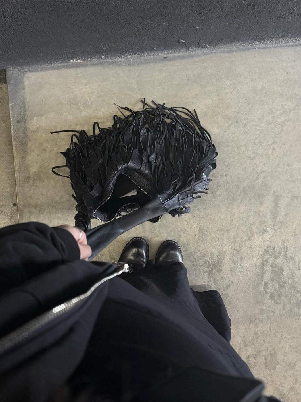 FRAYED EDGE BAG