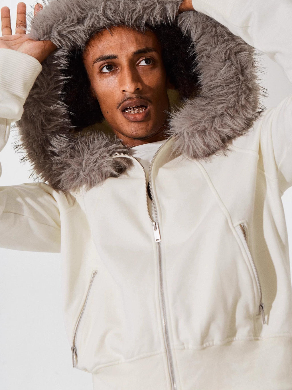 FUR COLLAR HOODE