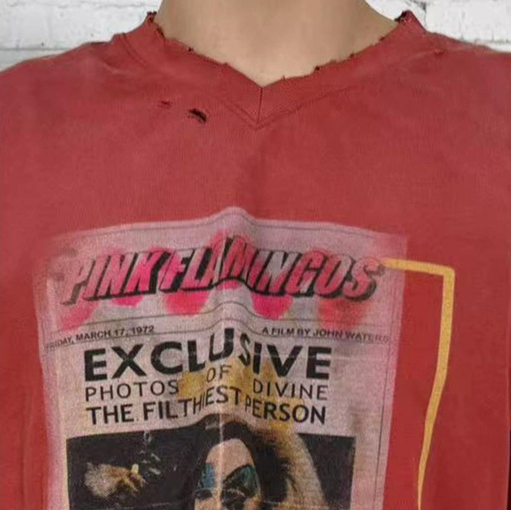 DISTRESSED BOXY TEE