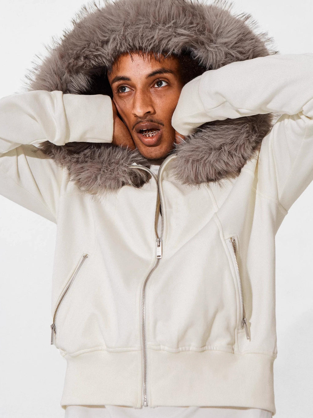 FUR COLLAR HOODE