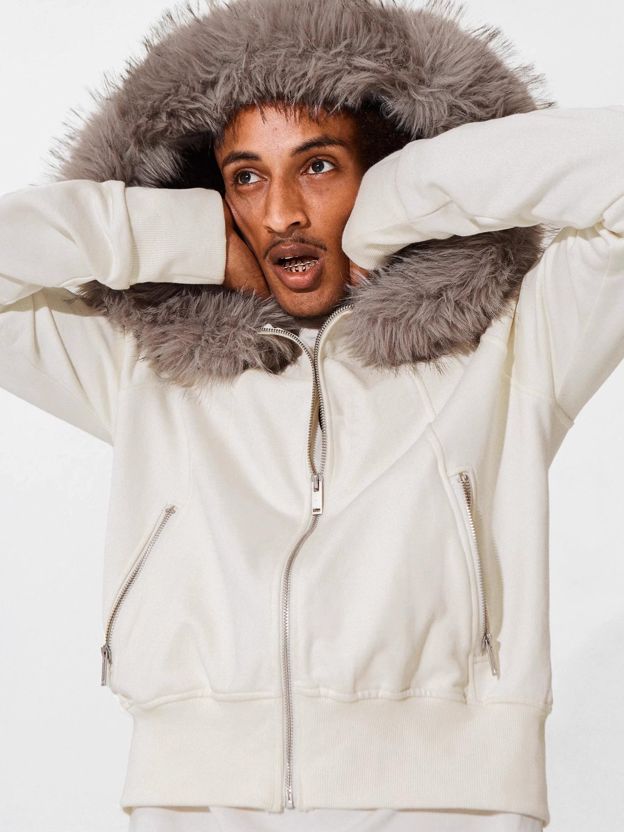 FUR COLLAR HOODE