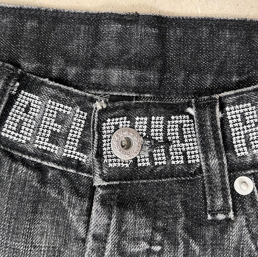 SMOKE LINE DENIM PANTS