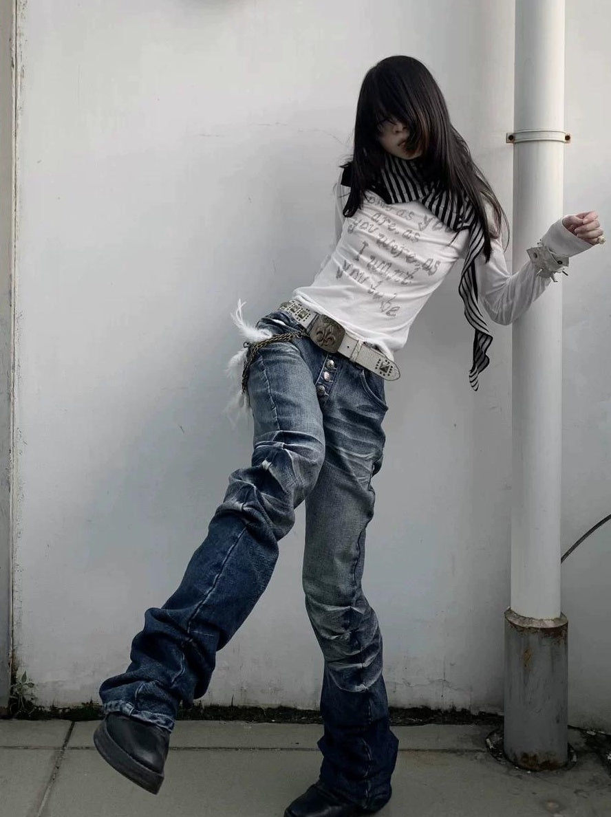 2000S STACKED JEANS