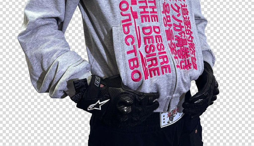 CHASING ZIP HOODIE [GRAY]