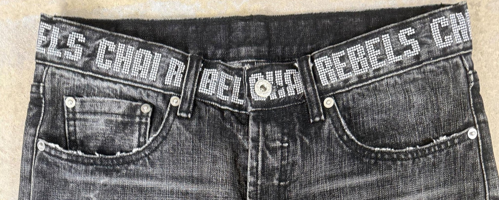 SMOKE LINE DENIM PANTS